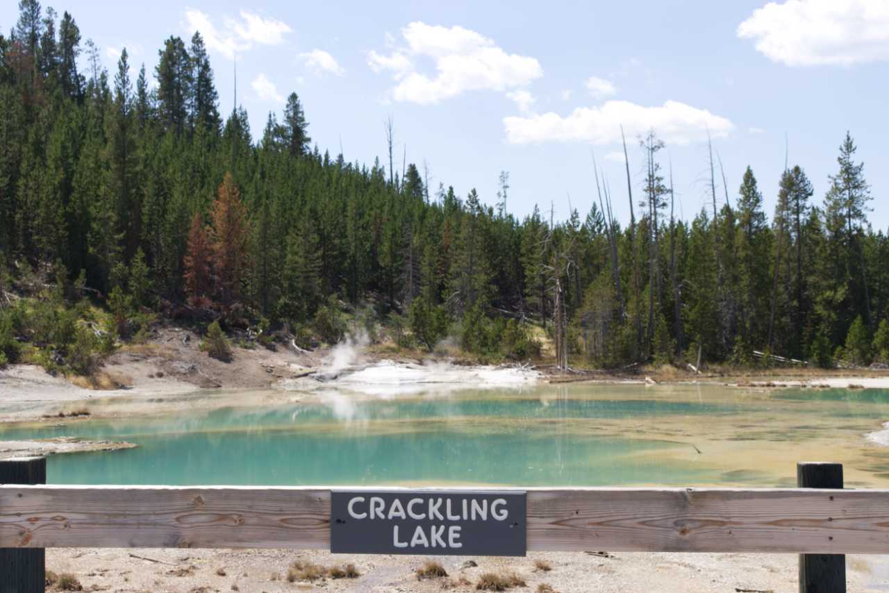 Crackling Lake in Yellowstone National Park