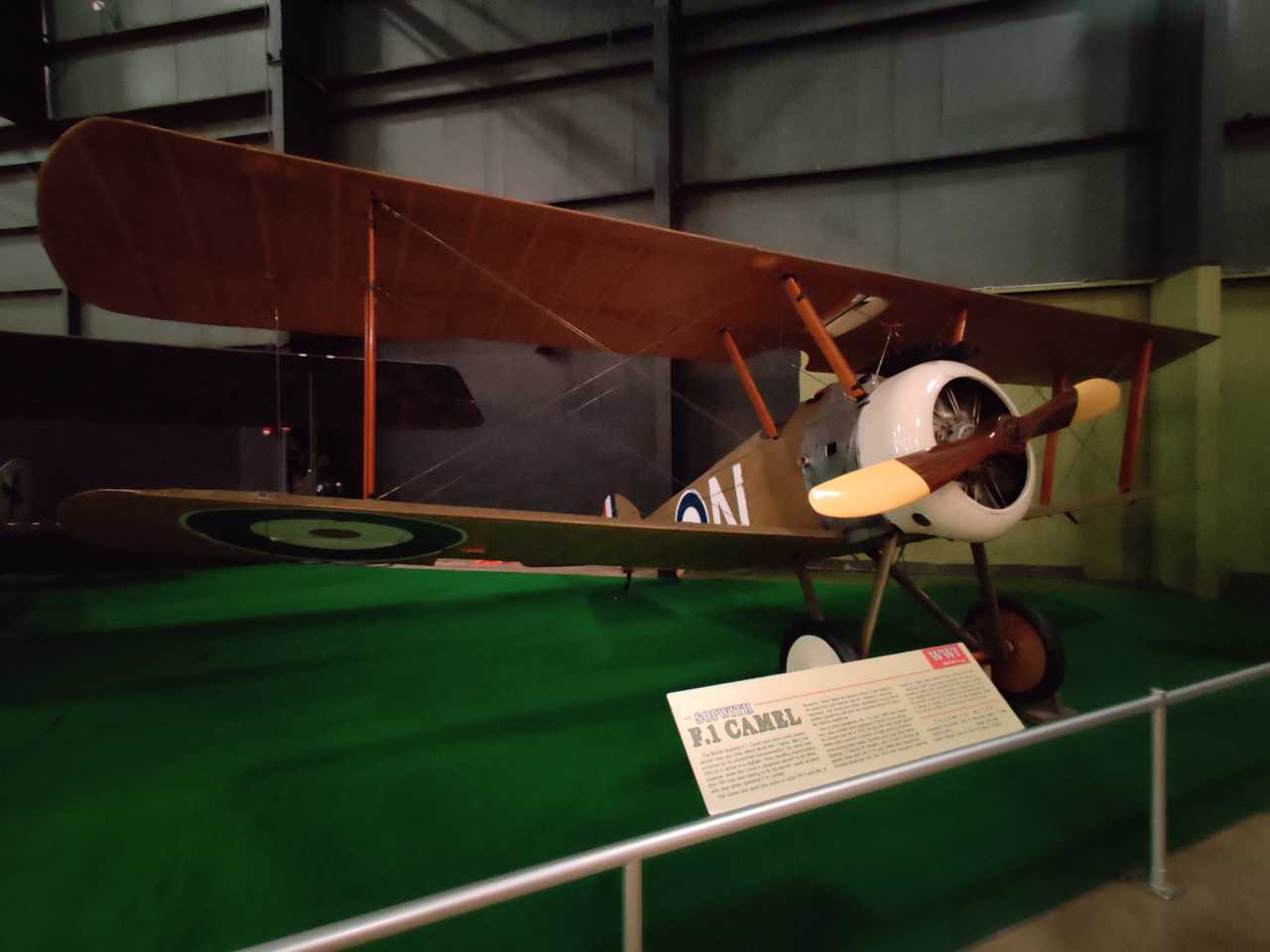 The Sopwith Camel is the stereotypical fighter flown in World War I. It's also the plane that Snoopy flew.